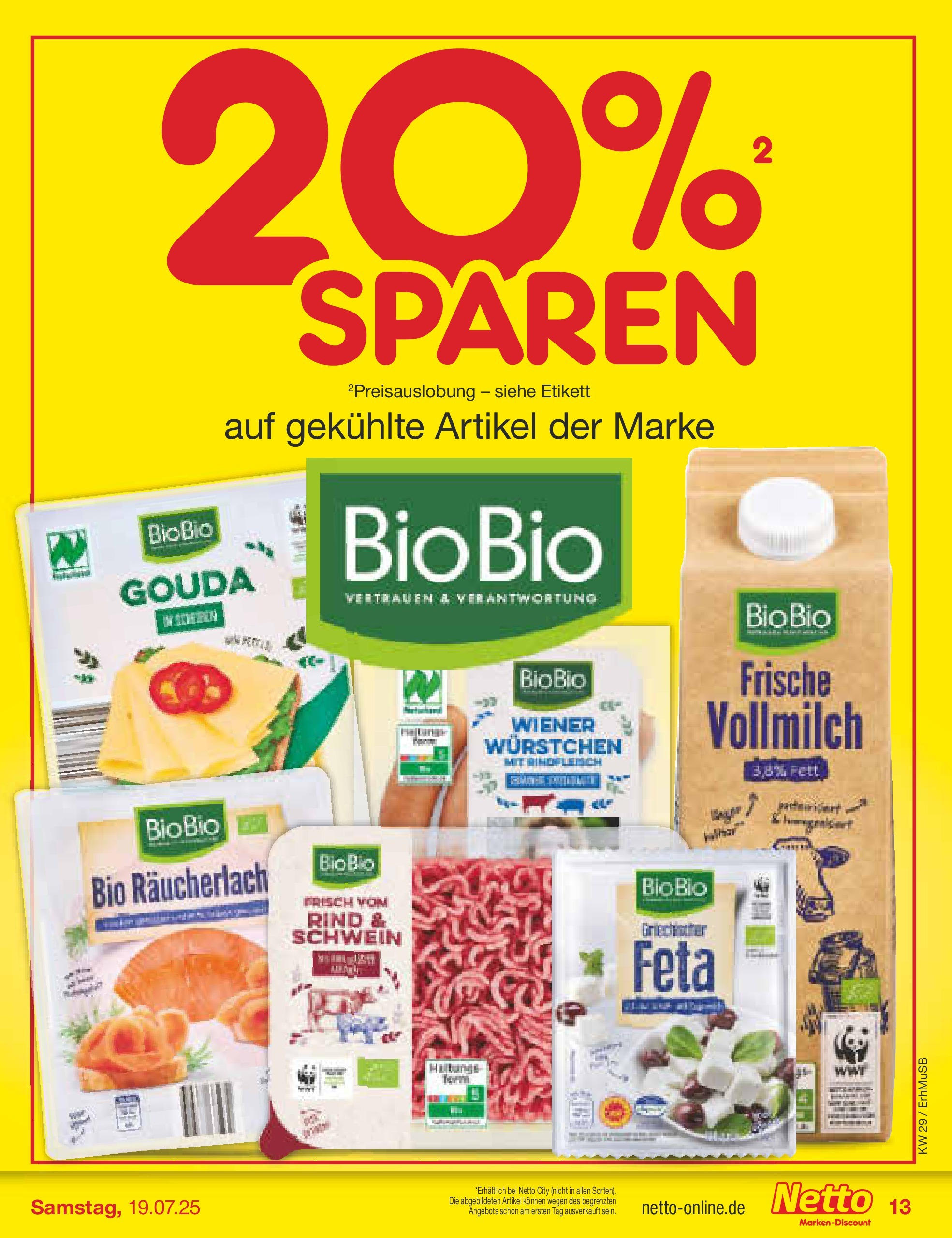 Netto Marken-Discount prospekt München (ab 13.07.2025) » Angebote | Seite: 17 | Produkte: Wiener wurstchen, Feta, Gouda, Rindfleisch Netto Marken-Discount prospekt München (ab 13.07.2025) » Angebote | Seite: 17 | Produkte: Wiener wurstchen, Feta, Gouda, Rindfleisch
