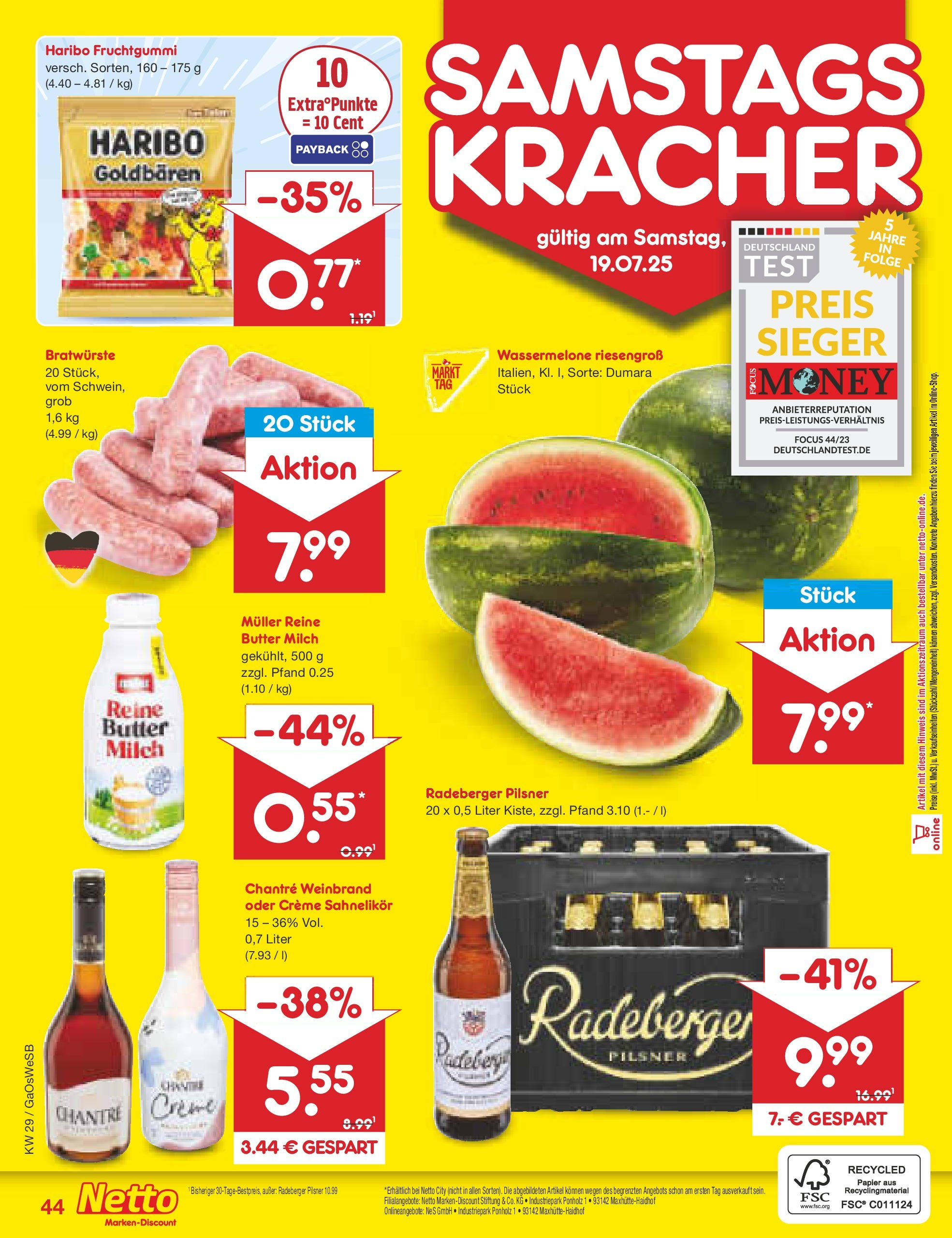 Netto Marken-Discount prospekt Moormerland (ab 13.07.2025) » Angebote | Seite: 66 | Produkte: Haribo, Creme, Chantré, Wassermelone Netto Marken-Discount prospekt Moormerland (ab 13.07.2025) » Angebote | Seite: 66 | Produkte: Haribo, Creme, Chantré, Wassermelone