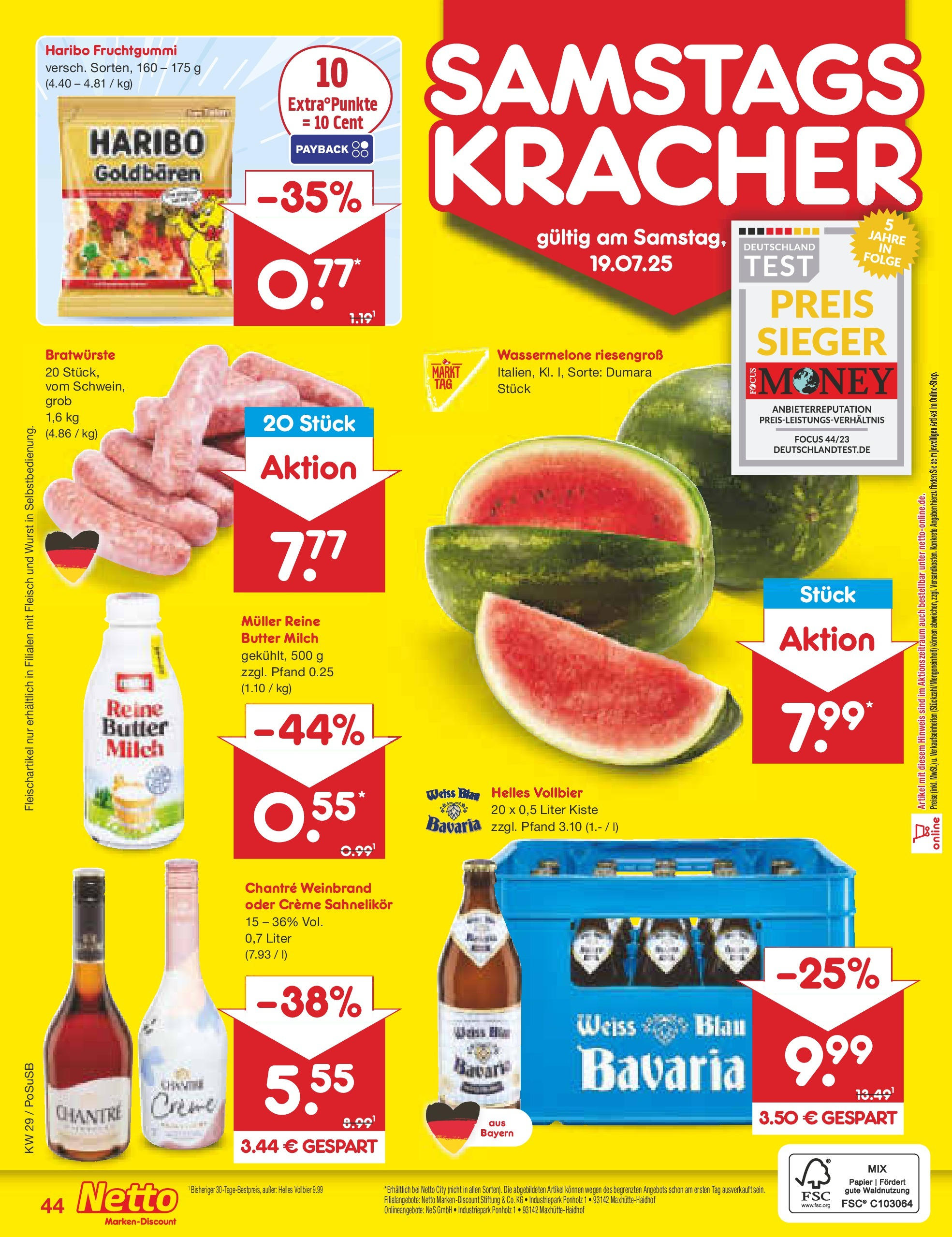 Netto Marken-Discount prospekt Regensburg (ab 13.07.2025) » Angebote | Seite: 66 | Produkte: Haribo, Milch, Creme, Chantré Netto Marken-Discount prospekt Regensburg (ab 13.07.2025) » Angebote | Seite: 66 | Produkte: Haribo, Milch, Creme, Chantré