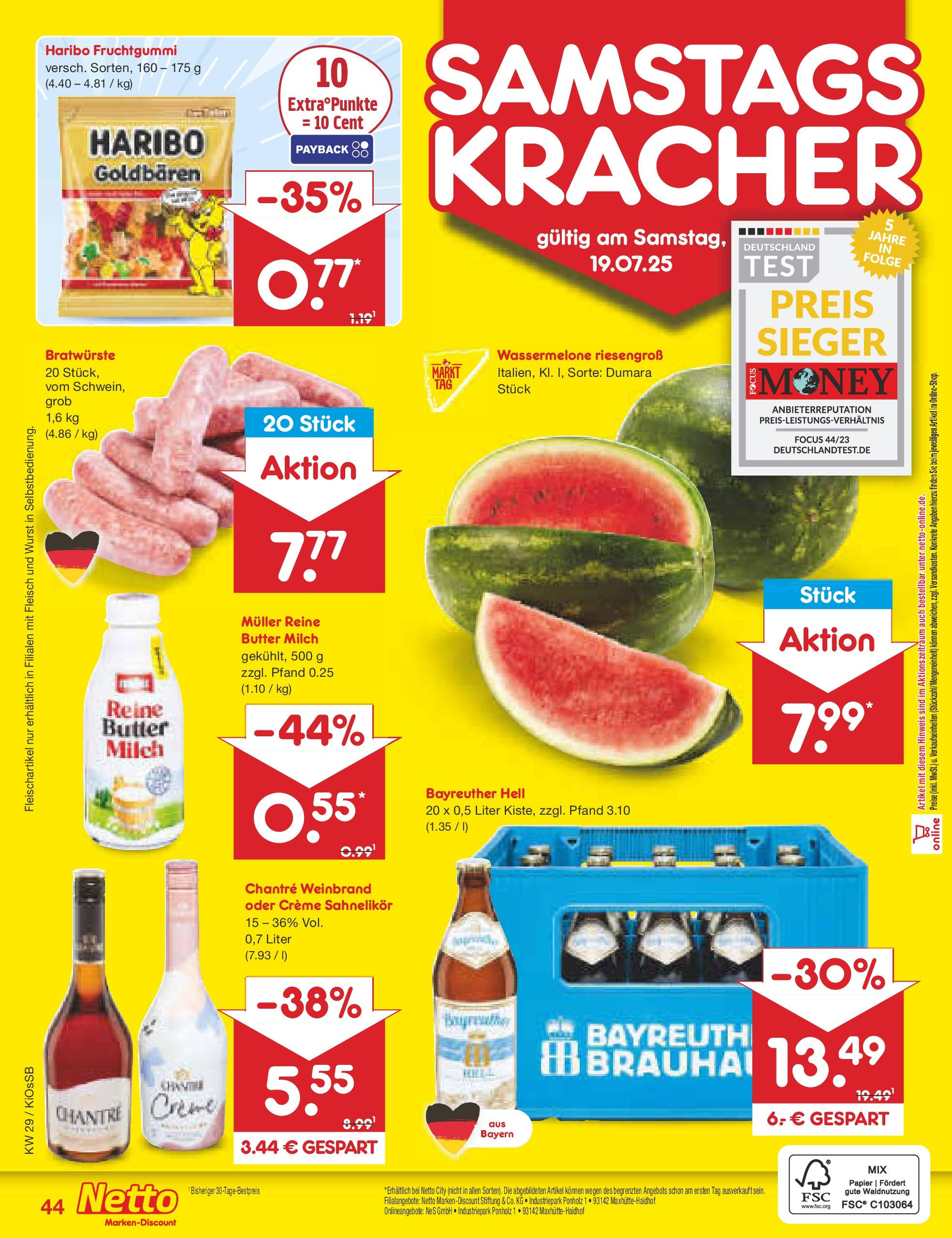 Netto Marken-Discount prospekt Oberhaid (ab 13.07.2025) » Angebote | Seite: 66 | Produkte: Haribo, Milch, Creme, Wassermelone Netto Marken-Discount prospekt Oberhaid (ab 13.07.2025) » Angebote | Seite: 66 | Produkte: Haribo, Milch, Creme, Wassermelone