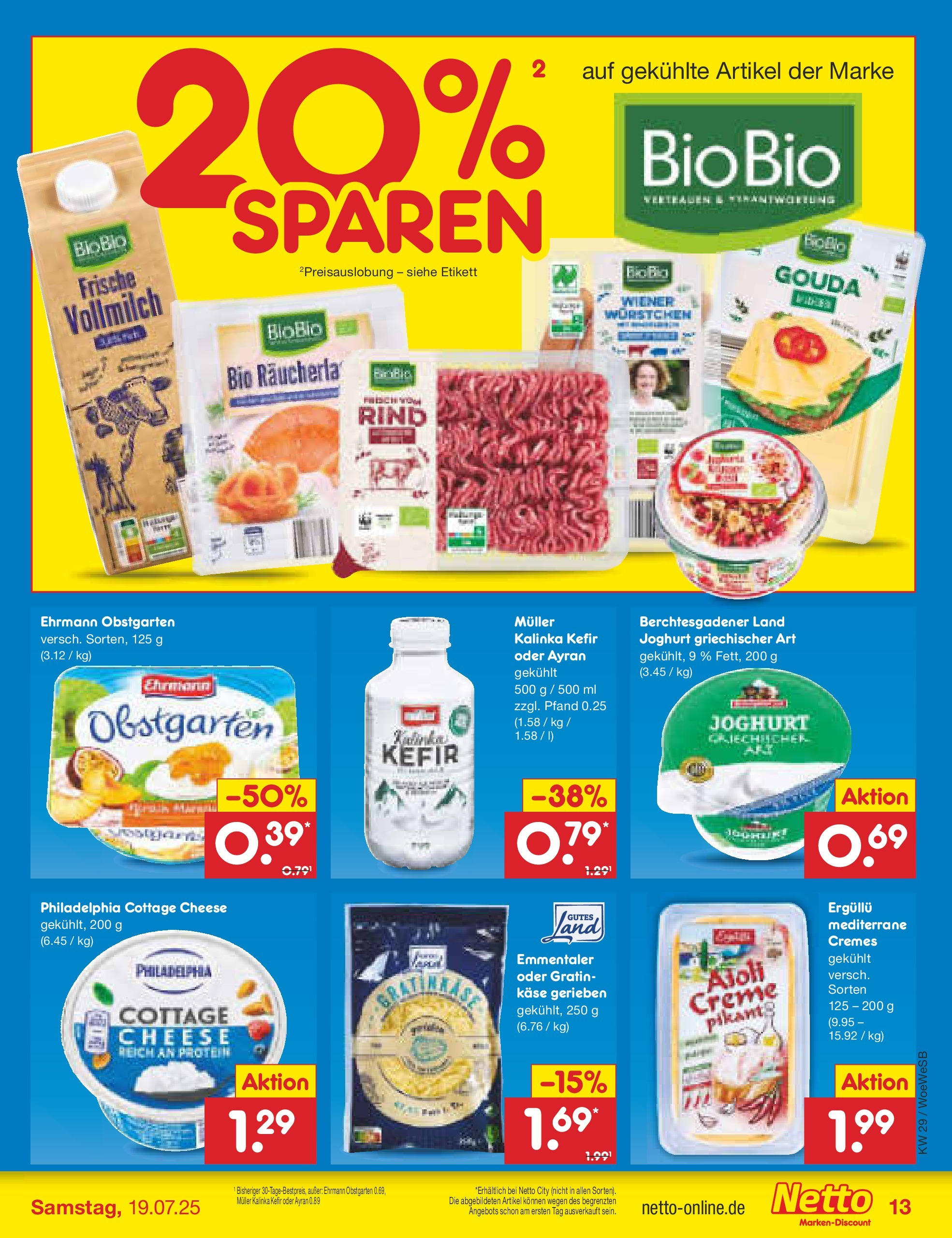 Netto Marken-Discount prospekt Katzweiler (ab 13.07.2025) » Angebote | Seite: 17 | Produkte: Kefir, Joghurt, Philadelphia, Creme Netto Marken-Discount prospekt Katzweiler (ab 13.07.2025) » Angebote | Seite: 17 | Produkte: Kefir, Joghurt, Philadelphia, Creme