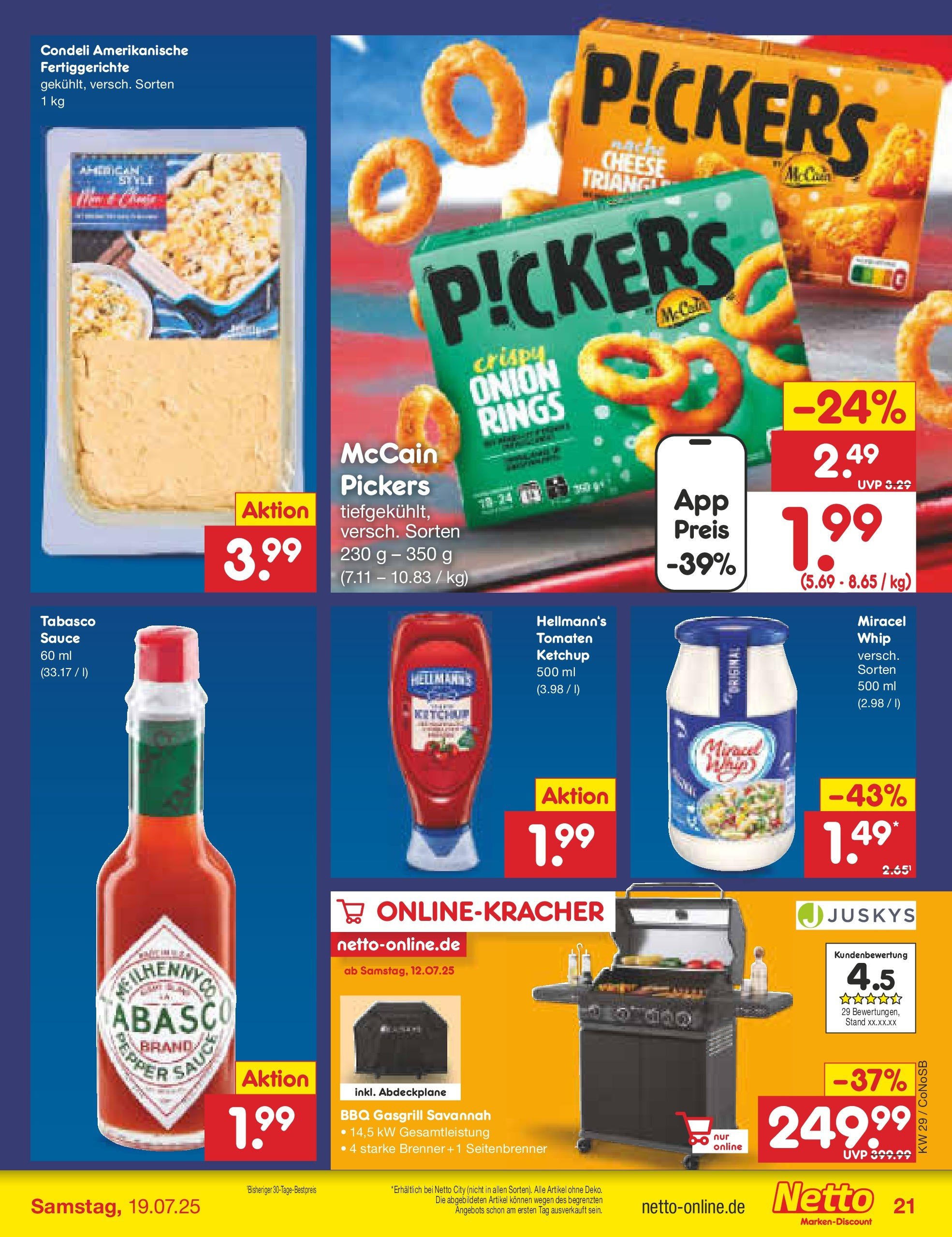 Netto Marken-Discount prospekt Kloster Lehnin (ab 13.07.2025) » Angebote | Seite: 27 | Produkte: Tomaten, McCain, Fertiggerichte, Ketchup Netto Marken-Discount prospekt Kloster Lehnin (ab 13.07.2025) » Angebote | Seite: 27 | Produkte: Tomaten, McCain, Fertiggerichte, Ketchup