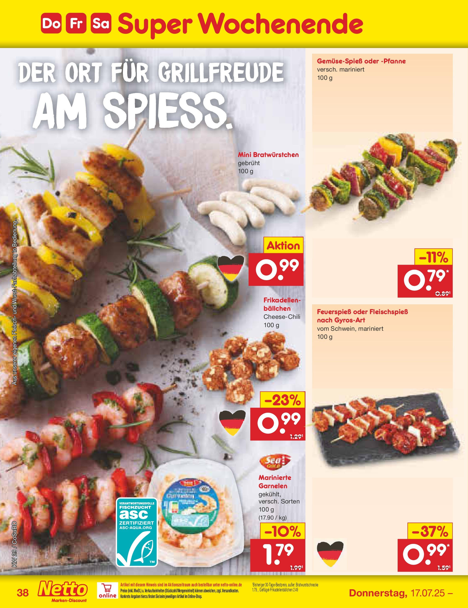 Netto Marken-Discount prospekt Delitzsch (ab 13.07.2025) » Angebote | Seite: 60 | Produkte: Garnelen, Fleisch Netto Marken-Discount prospekt Delitzsch (ab 13.07.2025) » Angebote | Seite: 60 | Produkte: Garnelen, Fleisch