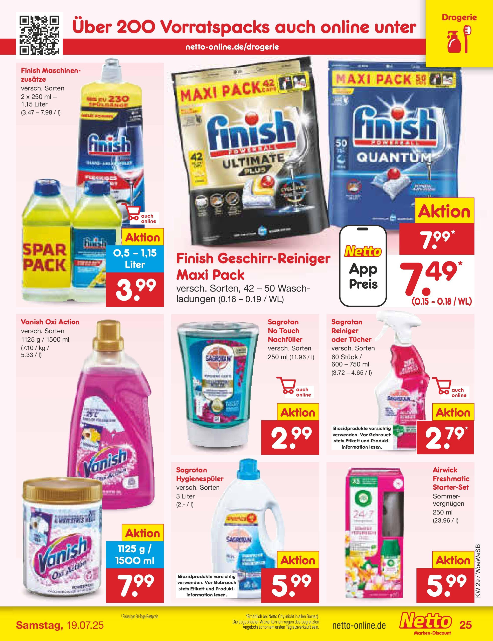 Netto Marken-Discount prospekt Katzweiler (ab 13.07.2025) » Angebote | Seite: 39 | Produkte: Finish Netto Marken-Discount prospekt Katzweiler (ab 13.07.2025) » Angebote | Seite: 39 | Produkte: Finish