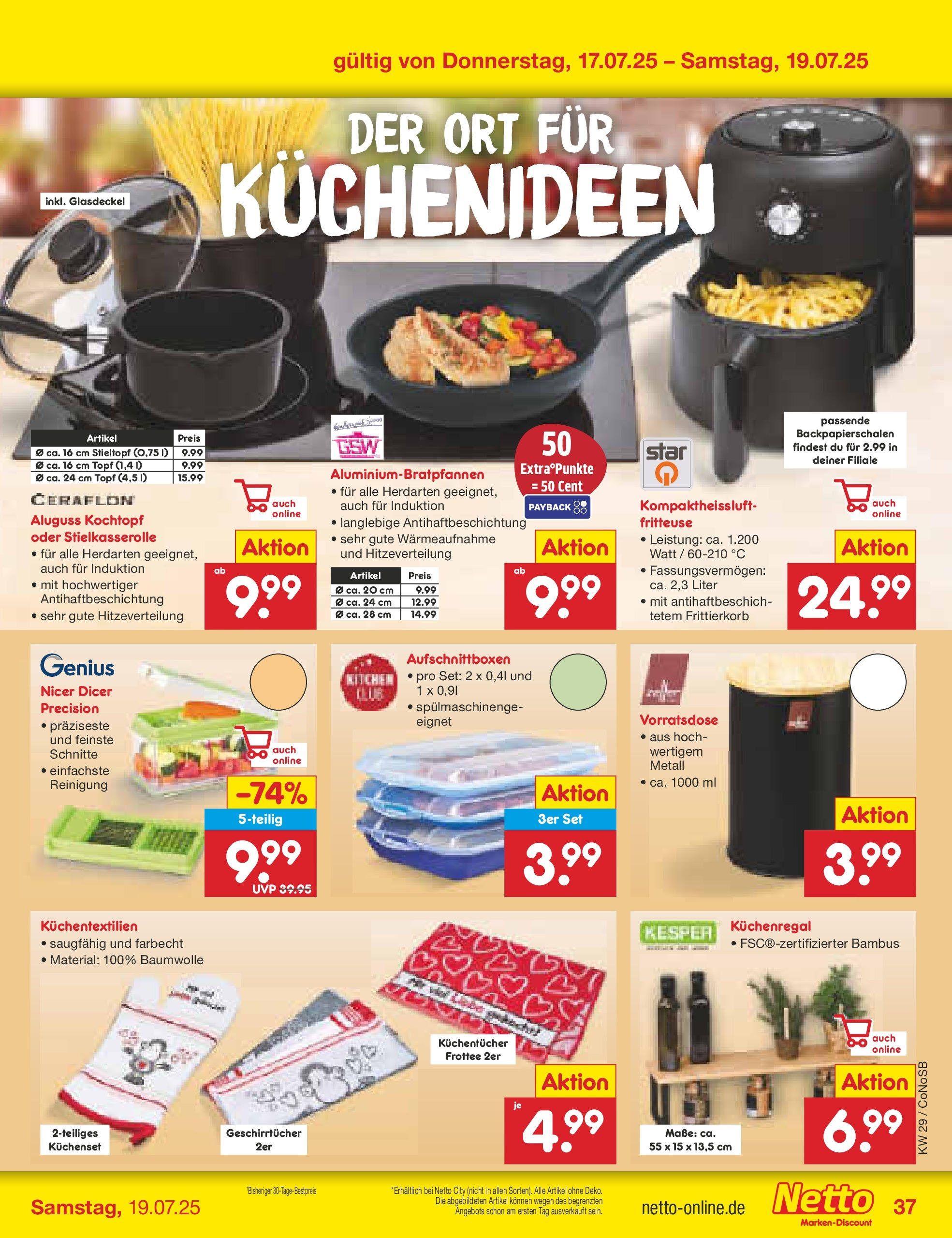 Netto Marken-Discount prospekt Kloster Lehnin (ab 13.07.2025) » Angebote | Seite: 57 | Produkte: Fritteuse Netto Marken-Discount prospekt Kloster Lehnin (ab 13.07.2025) » Angebote | Seite: 57 | Produkte: Fritteuse