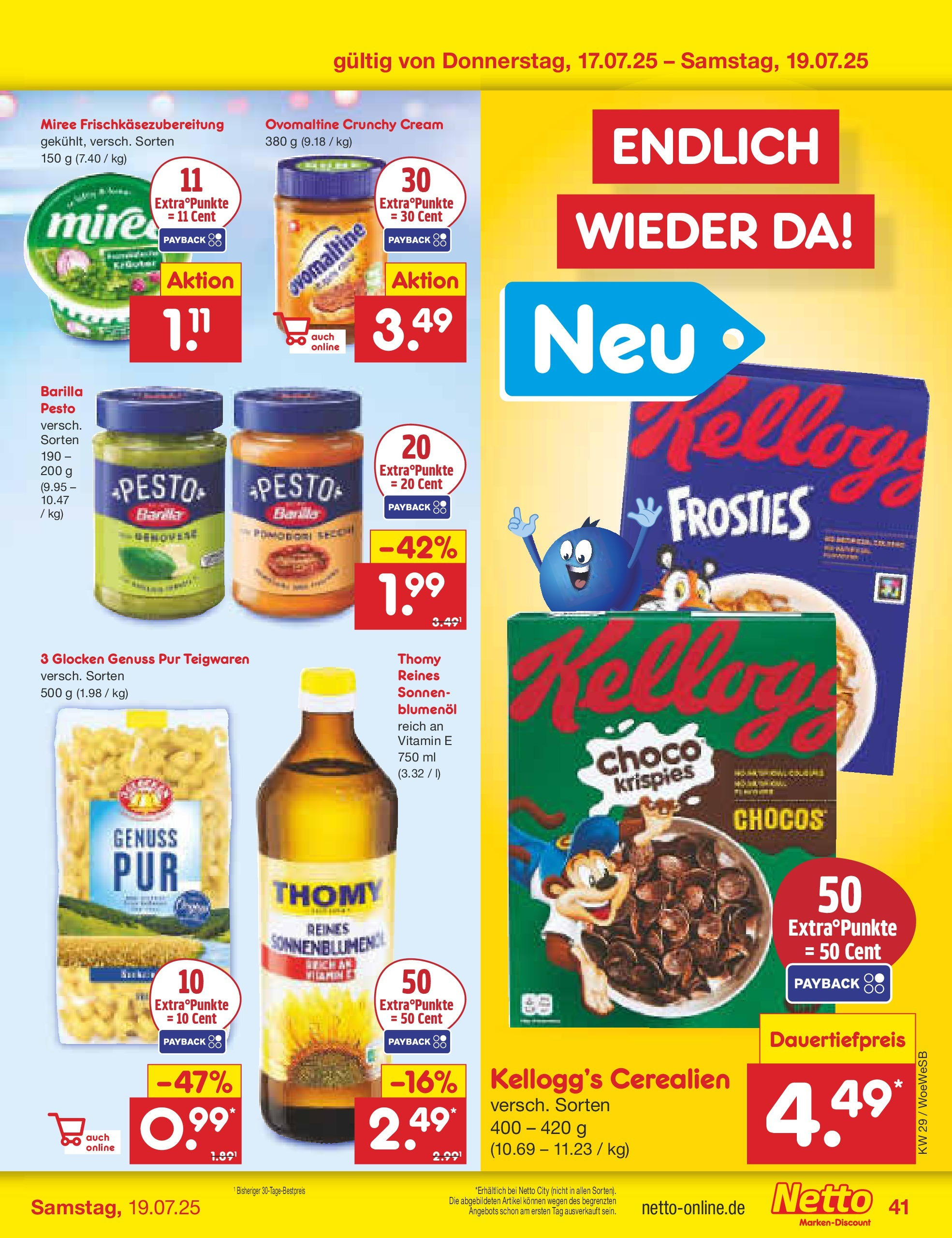 Netto Marken-Discount prospekt Katzweiler (ab 13.07.2025) » Angebote | Seite: 63 | Produkte: Barilla, Sonnenblumenol, Barilla pesto, Pasta Netto Marken-Discount prospekt Katzweiler (ab 13.07.2025) » Angebote | Seite: 63 | Produkte: Barilla, Sonnenblumenol, Barilla pesto, Pasta