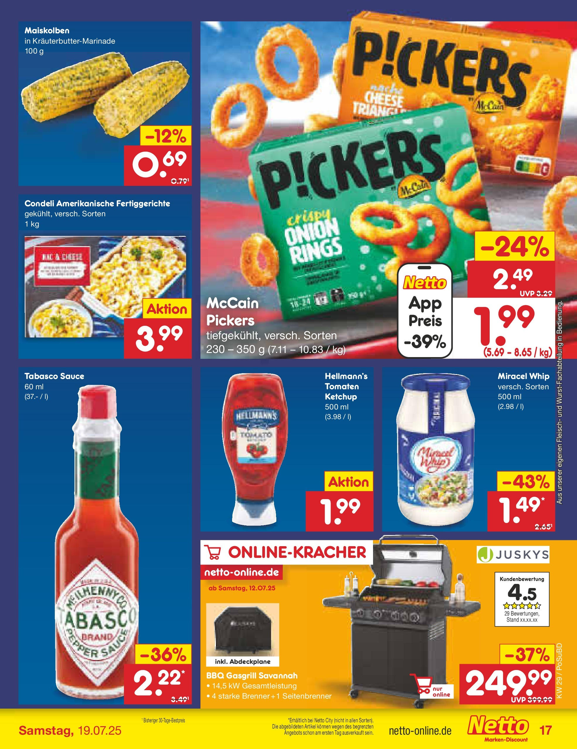 Netto Marken-Discount prospekt Regensburg (ab 13.07.2025) » Angebote | Seite: 23 | Produkte: McCain, Fertiggerichte, Ketchup, Fleisch Netto Marken-Discount prospekt Regensburg (ab 13.07.2025) » Angebote | Seite: 23 | Produkte: McCain, Fertiggerichte, Ketchup, Fleisch