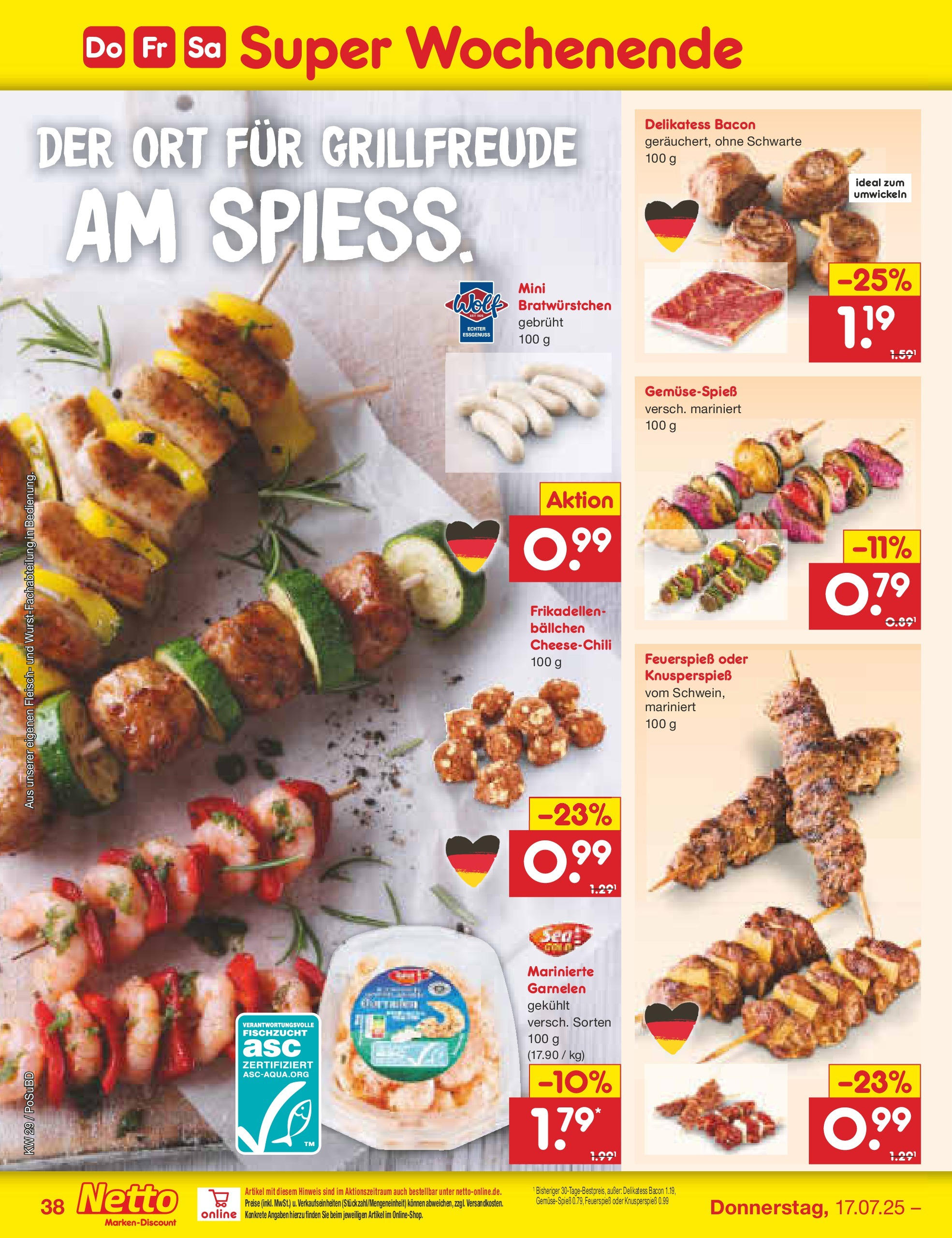 Netto Marken-Discount prospekt Regensburg (ab 13.07.2025) » Angebote | Seite: 60 | Produkte: Garnelen, Fleisch Netto Marken-Discount prospekt Regensburg (ab 13.07.2025) » Angebote | Seite: 60 | Produkte: Garnelen, Fleisch