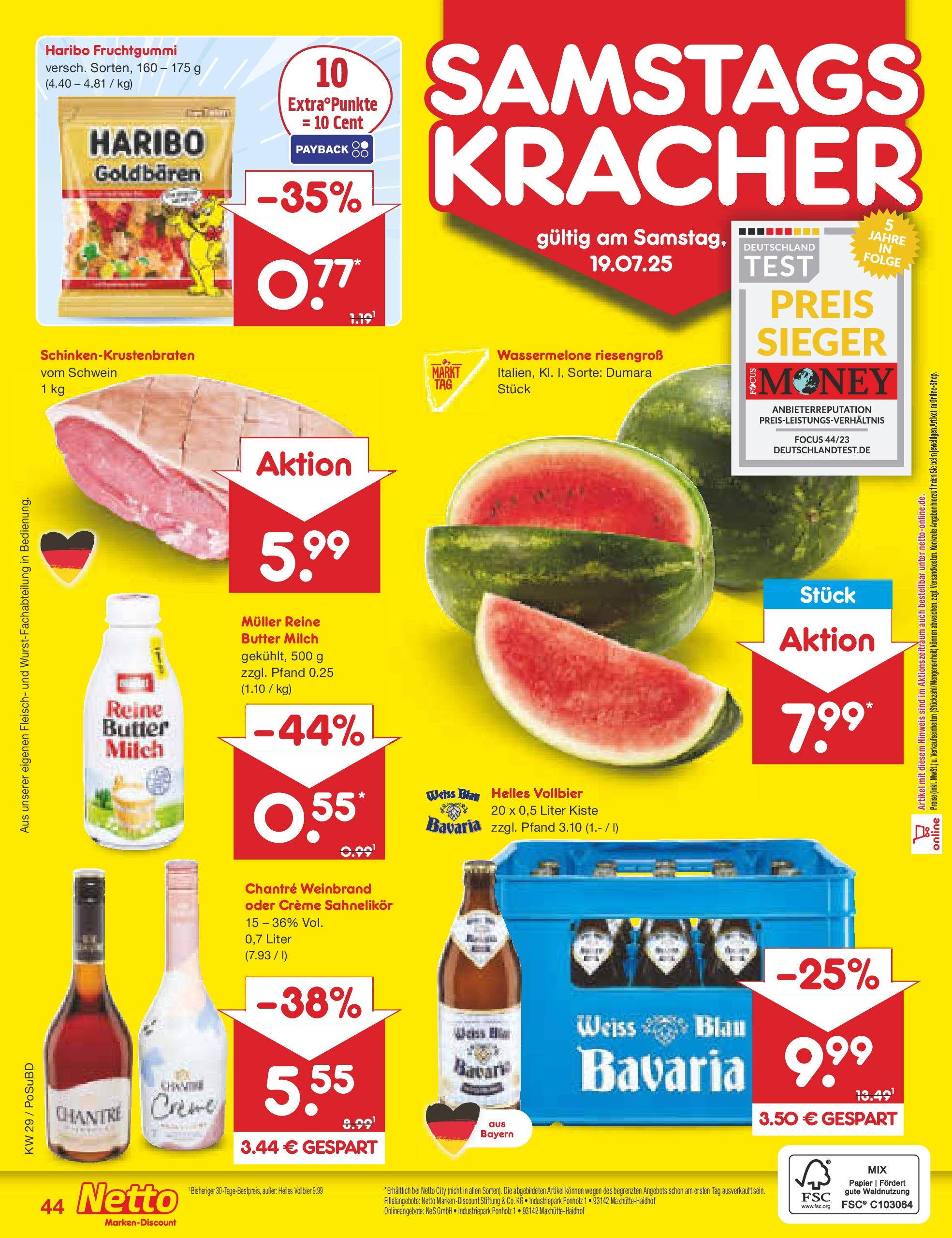 Netto Marken-Discount prospekt Regensburg (ab 13.07.2025) » Angebote | Seite: 66 | Produkte: Butter, Creme, Wassermelone, Fleisch Netto Marken-Discount prospekt Regensburg (ab 13.07.2025) » Angebote | Seite: 66 | Produkte: Butter, Creme, Wassermelone, Fleisch