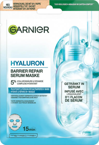 Garnier Skin Active Tuchmaske Serum Hyaluron Barrier Repair