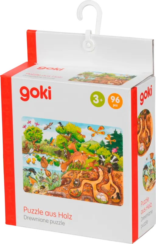 Gollnest & Kiesel Puzzle aus Holz mit Natur- & Tiermotiv (96 Teile)