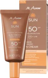M. Asam Sonnencreme Gesicht Anti-Aging LSF 50 + beach pillow bag