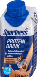 Sportness Protein Drink Eiskaffee Geschmack, trinkfertig