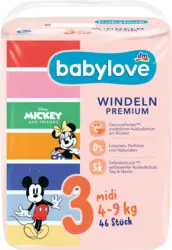 babylove Windeln Premium Disney Gr. 3 Midi (4-9 kg)