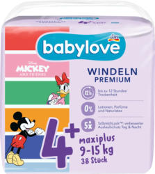 babylove Windeln Premium Disney Gr. 4+ Maxiplus (9-15 kg)