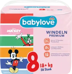 babylove Windeln Premium Disney Gr. 8 (18+ kg)