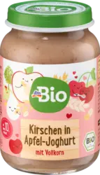dmBio Frucht & Joghurt Kirsche, Apfel, Vollkorn ab dem 10. Monat