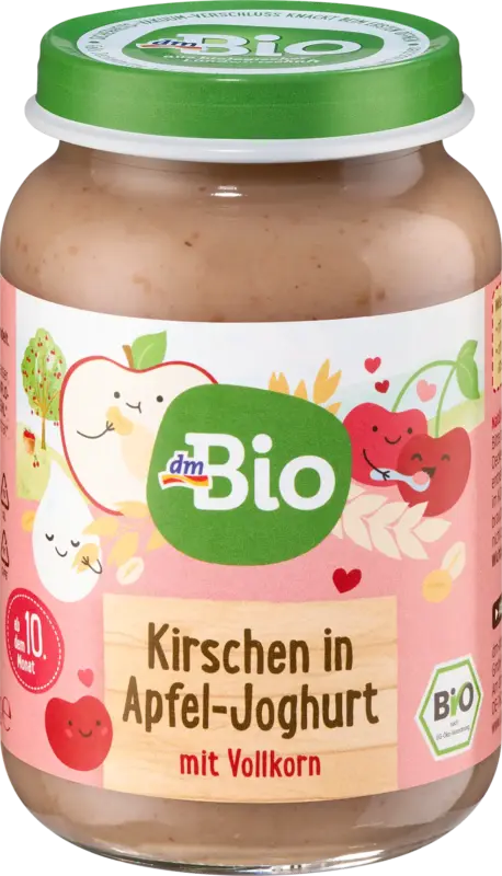 dmBio Frucht & Joghurt Kirsche, Apfel, Vollkorn ab dem 10. Monat