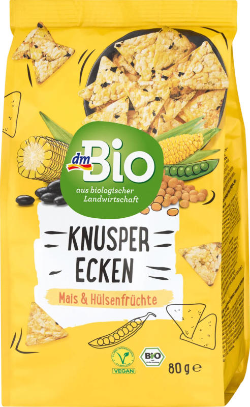 dmBio Knusperecken Mais & Hülsenfrüchte