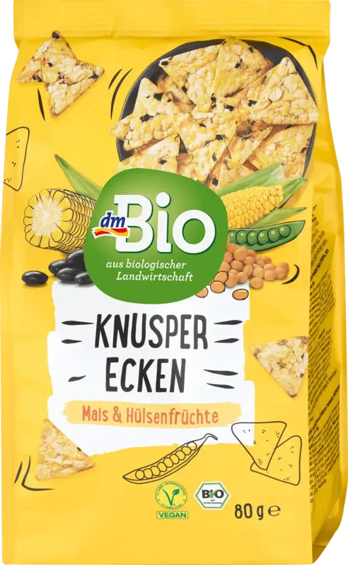 dmBio Knusperecken Mais & Hülsenfrüchte