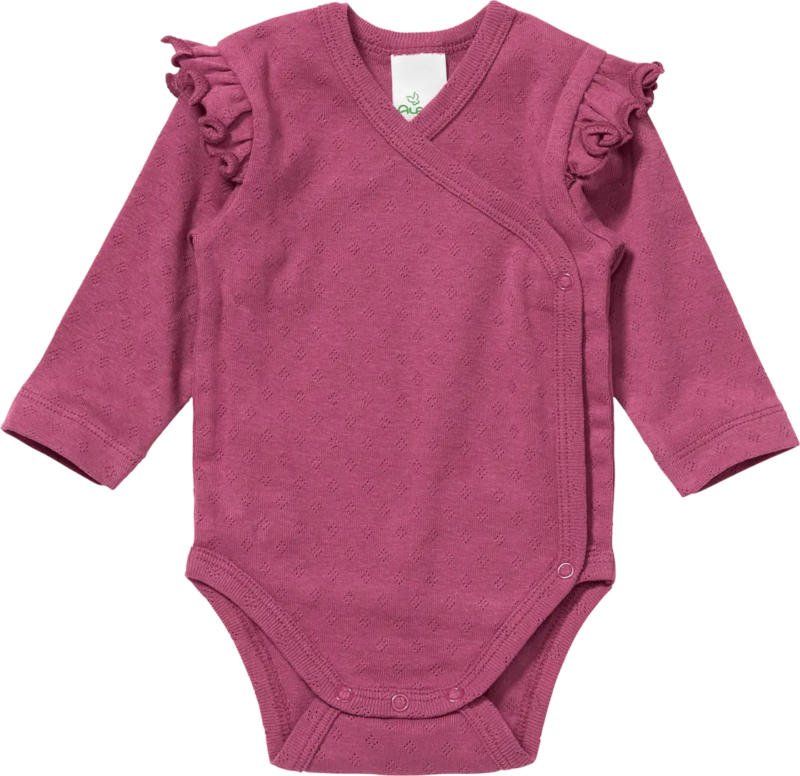 ALANA Wickelbody mit Ajour-Struktur, lila, Gr. 50/56