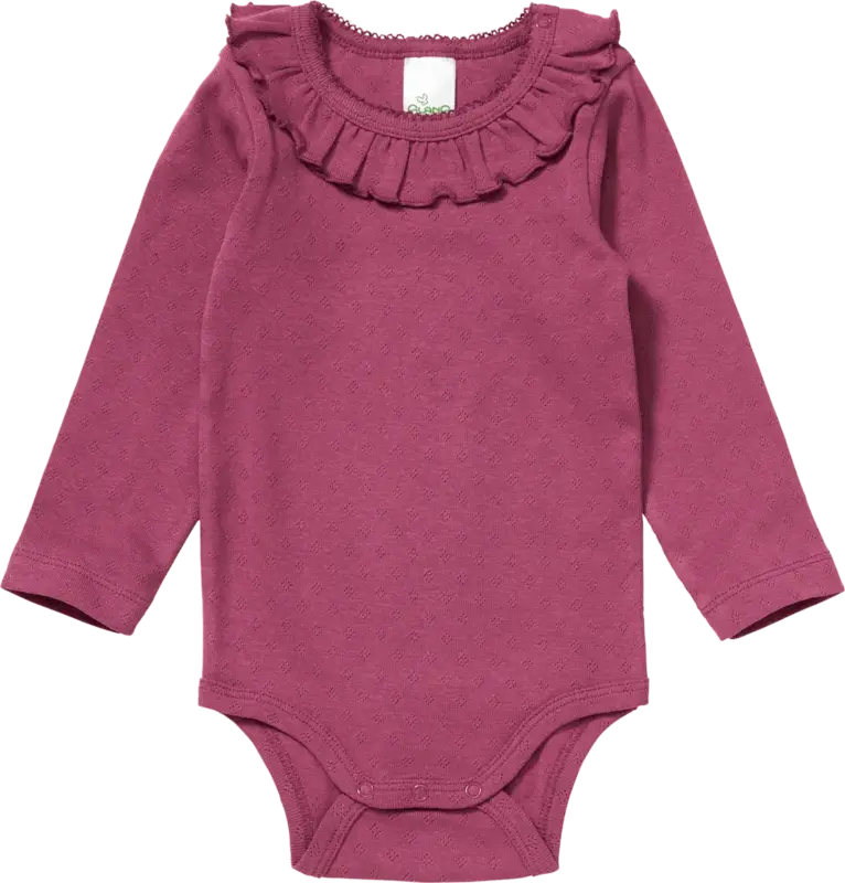 ALANA Body Langarm mit Ajour-Struktur, lila, Gr. 86/92