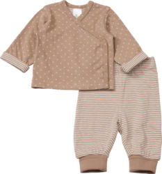 ALANA Set mit Wickelshirt & Hose, braun, Gr. 50/56