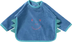 ALANA Lätzchen mit Ärmel & Dino-Motiv, blau
