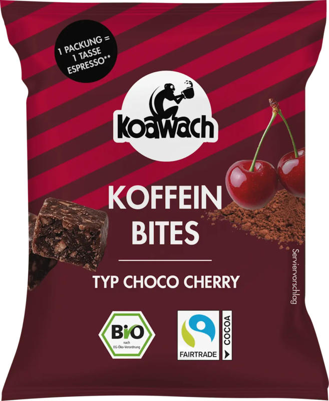koawach Koffein Bites Choco Cherry