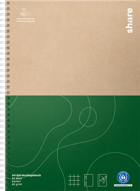 share Collegeblock A4