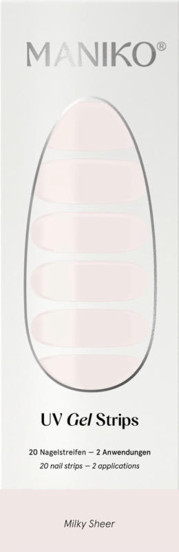 Maniko UV Gel Nagelfolien Milky Sheer