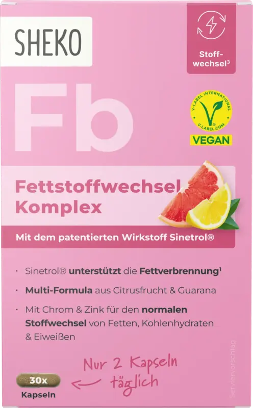SHEKO Fettstoffwechsel Komplex Kapseln 30 St