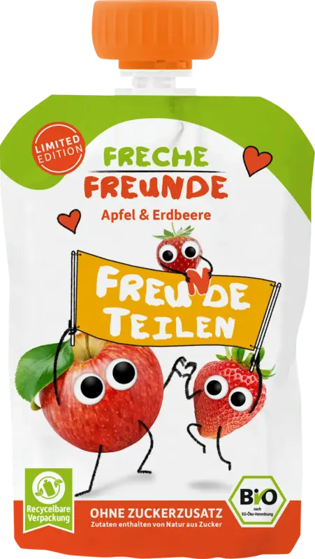 Freche Freunde Quetschie Apfel & Erdbeere ab dem 6. Monat
