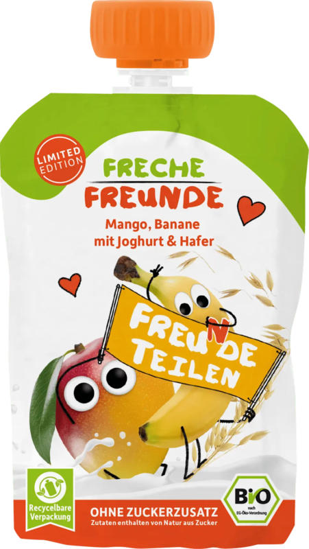 Freche Freunde Quetschie Mango, Banane mit Joghurt & Hafer ab 1 Jahr