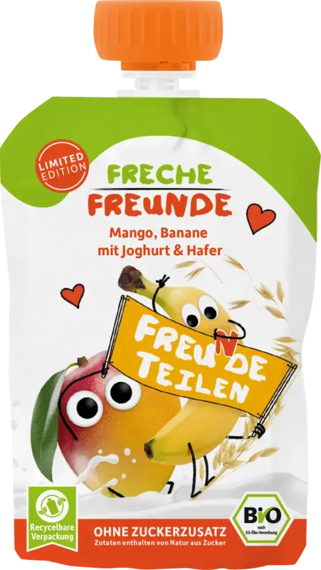 Freche Freunde Quetschie Mango, Banane mit Joghurt & Hafer ab 1 Jahr