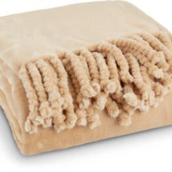 JYSK Pătură fleece BONDEROSE 130x170 latte