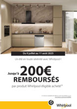 WHIRLPOOL vous rembourse jusqu'à 200€
