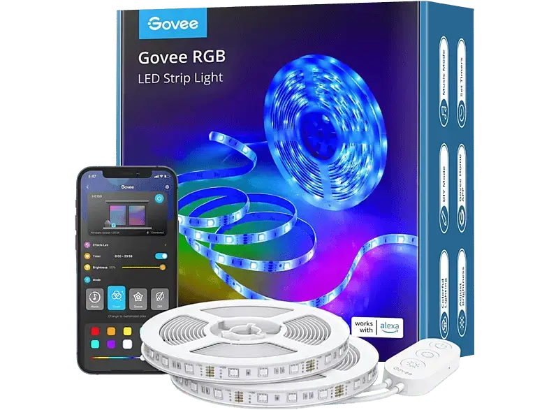Govee RGB LED Strip Lights - 2x5M; Intelligente LED-Leuchtbänder