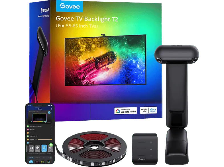 Govee Envisual TV-Hintergrundbeleuchtung T2 with Dual Cameras