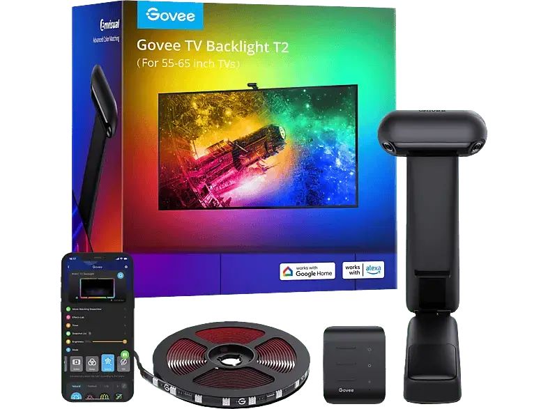 Govee Envisual TV-Hintergrundbeleuchtung T2 with Dual Cameras