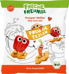 Freche Freunde Kindersnack Knusper-Wellen BBQ-Style mild ab 3 Jahren
