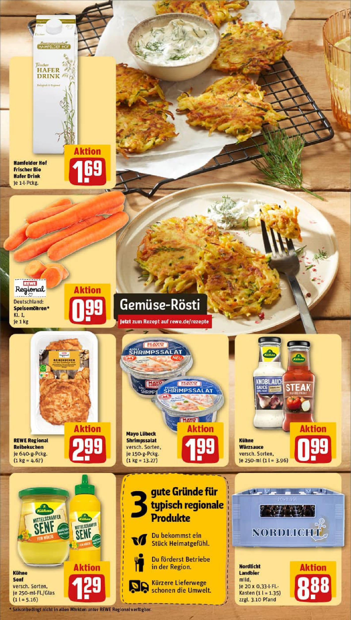 REWE Prospekt ab 13.07.2025 zum Blättern » Angebote | Seite: 4 | Produkte: Knoblauch, Steak