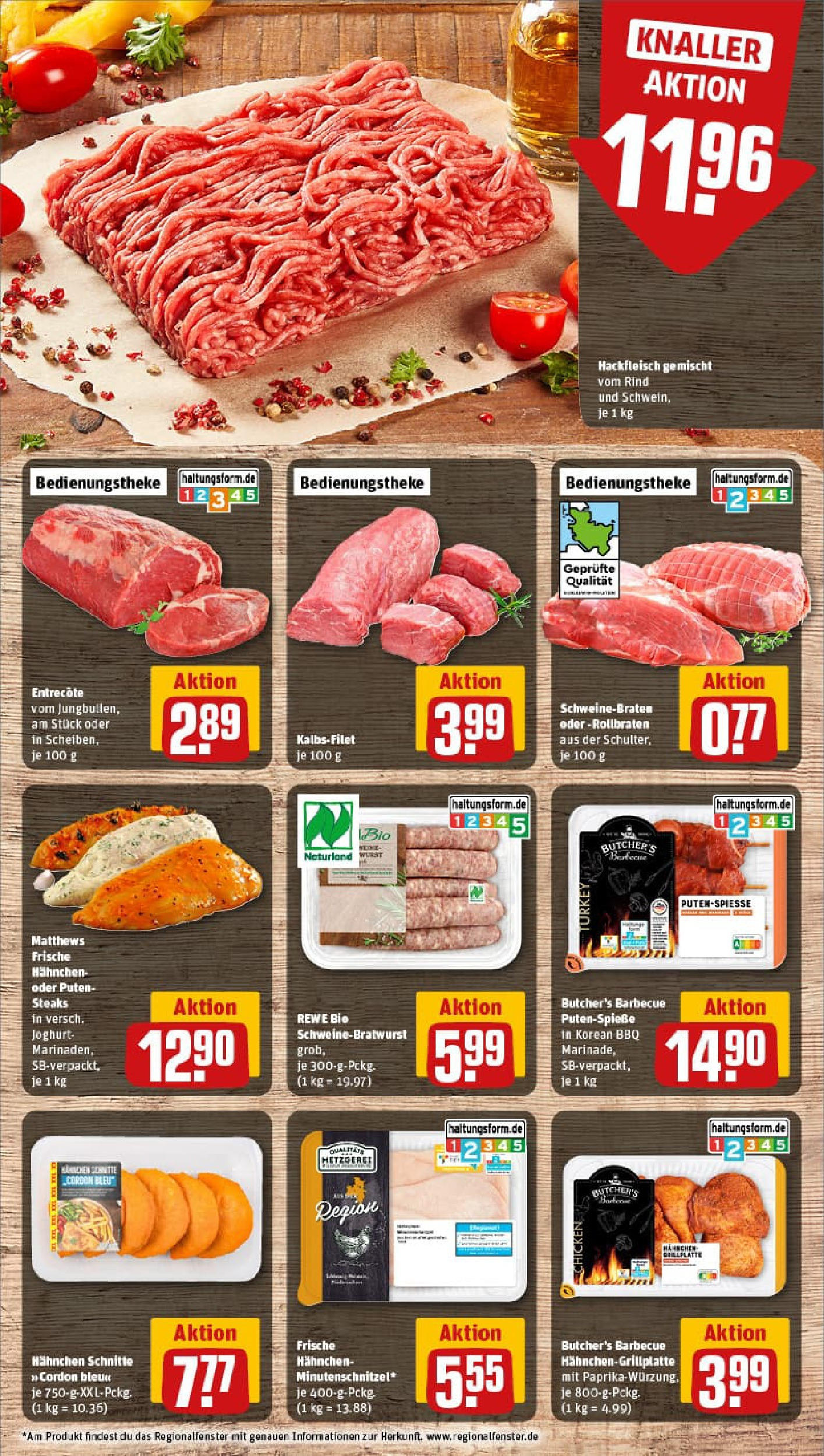 REWE Prospekt ab 13.07.2025 zum Blättern » Angebote | Seite: 8 | Produkte: Joghurt, Wurst, Steak, Hackfleisch