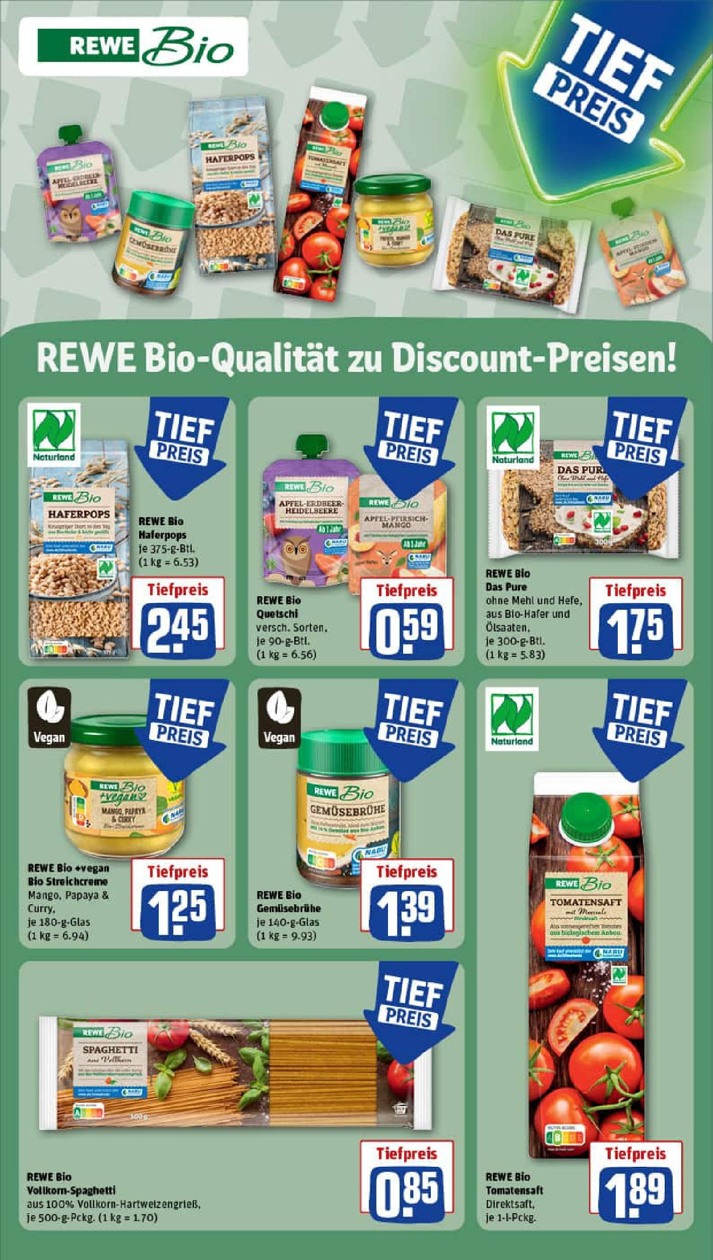 REWE Prospekt ab 13.07.2025 zum Blättern » Angebote | Seite: 17 | Produkte: Mehl, Äpfel, Mango, Pfirsich