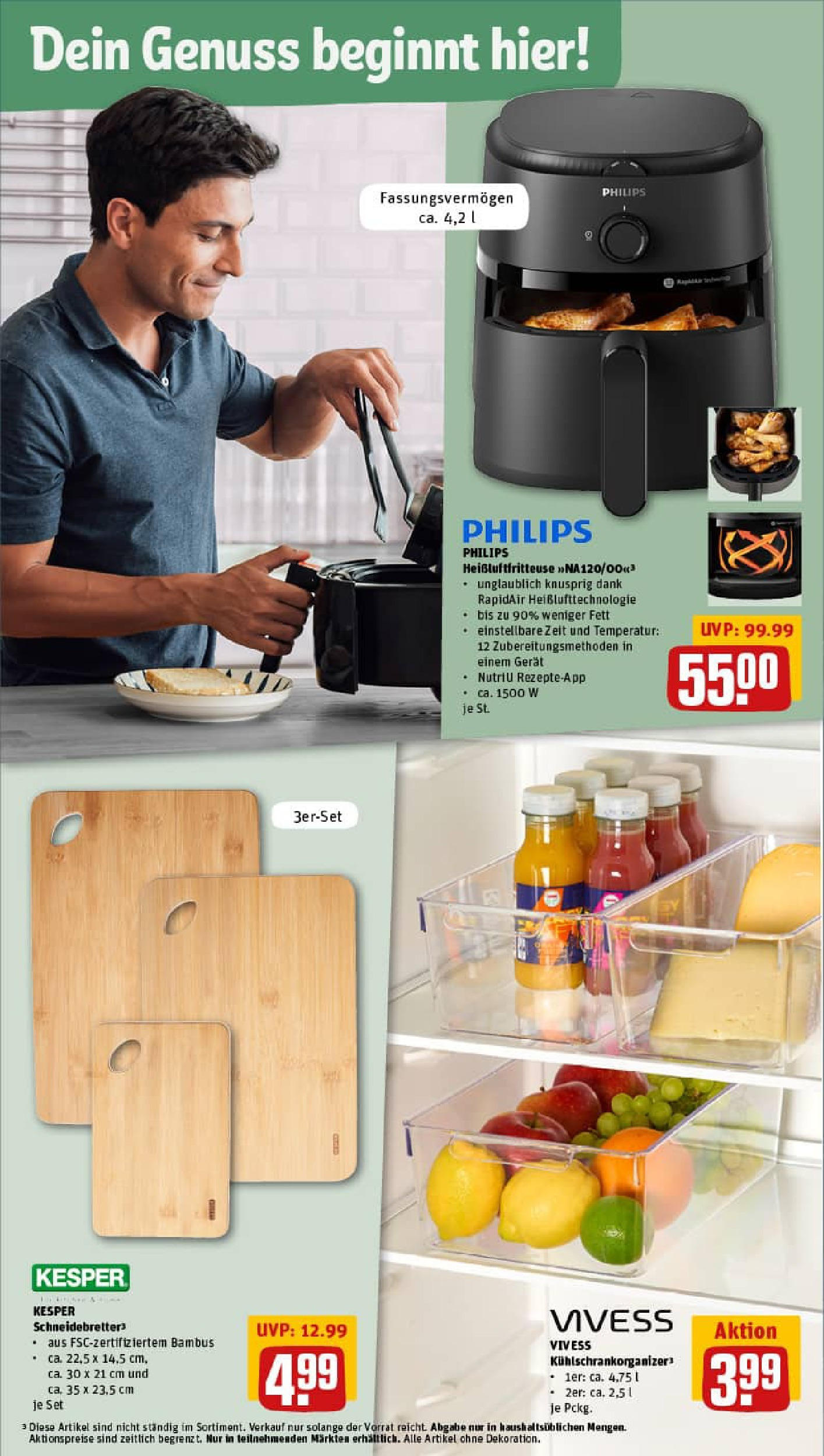 REWE Prospekt ab 13.07.2025 zum Blättern » Angebote | Seite: 24 | Produkte: Philips, Heißluftfritteuse
