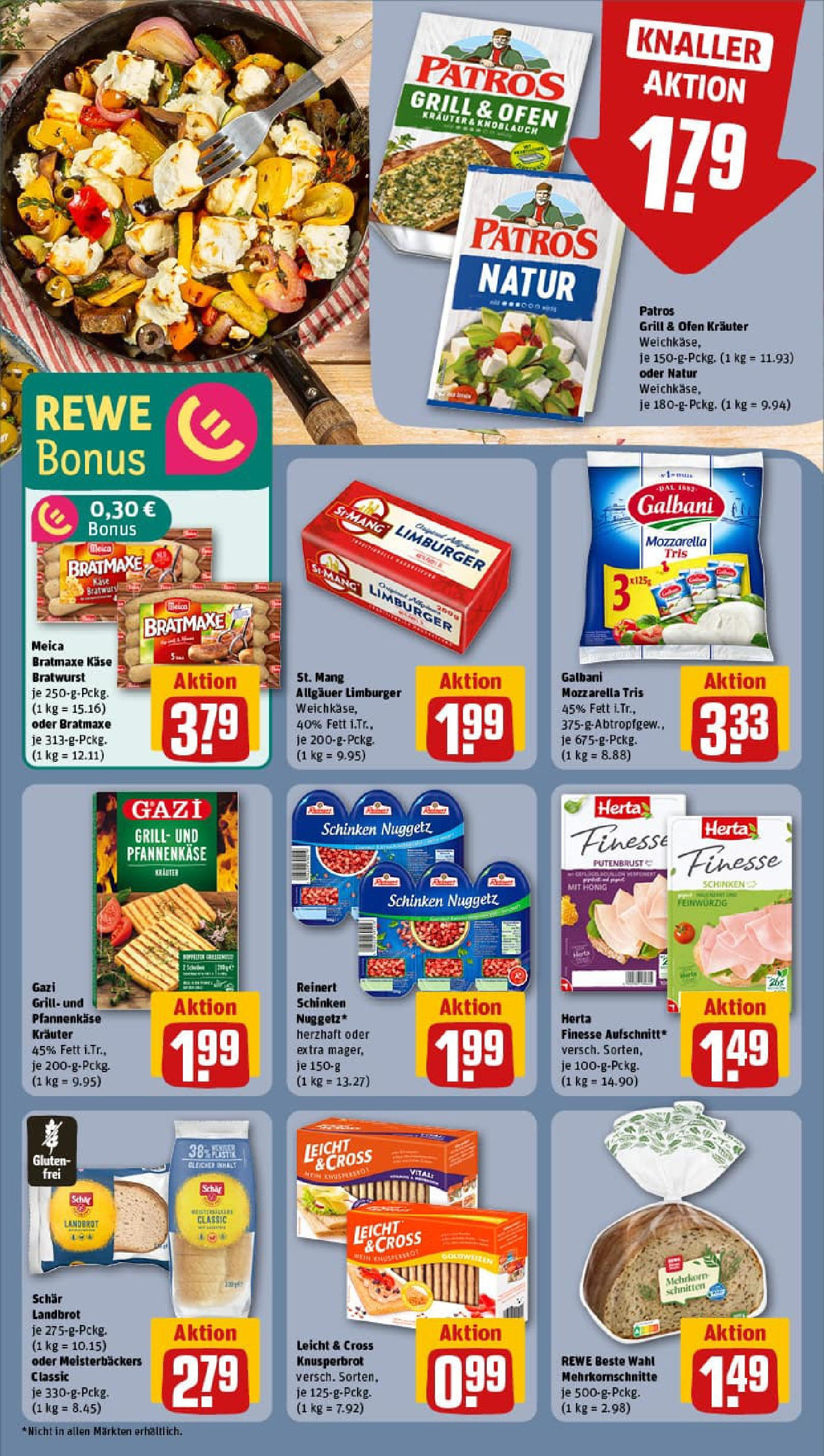 REWE Prospekt ab 13.07.2025 zum Blättern » Angebote | Seite: 10 | Produkte: Ofen, Bratwurst, Knoblauch, Schinken