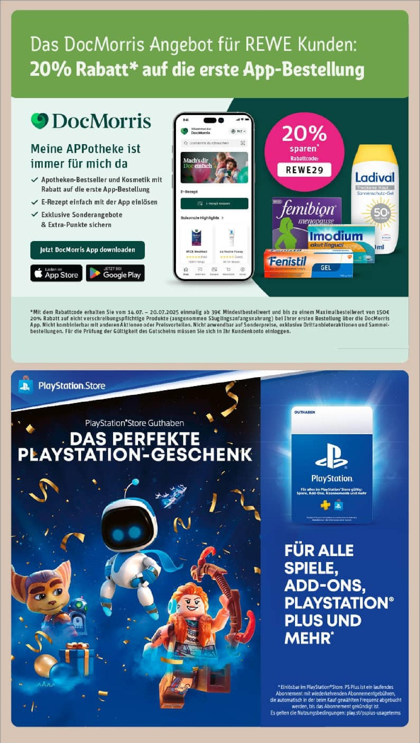 REWE Prospekt ab 13.07.2025 zum Blättern » Angebote | Seite: 23 | Produkte: Playstation