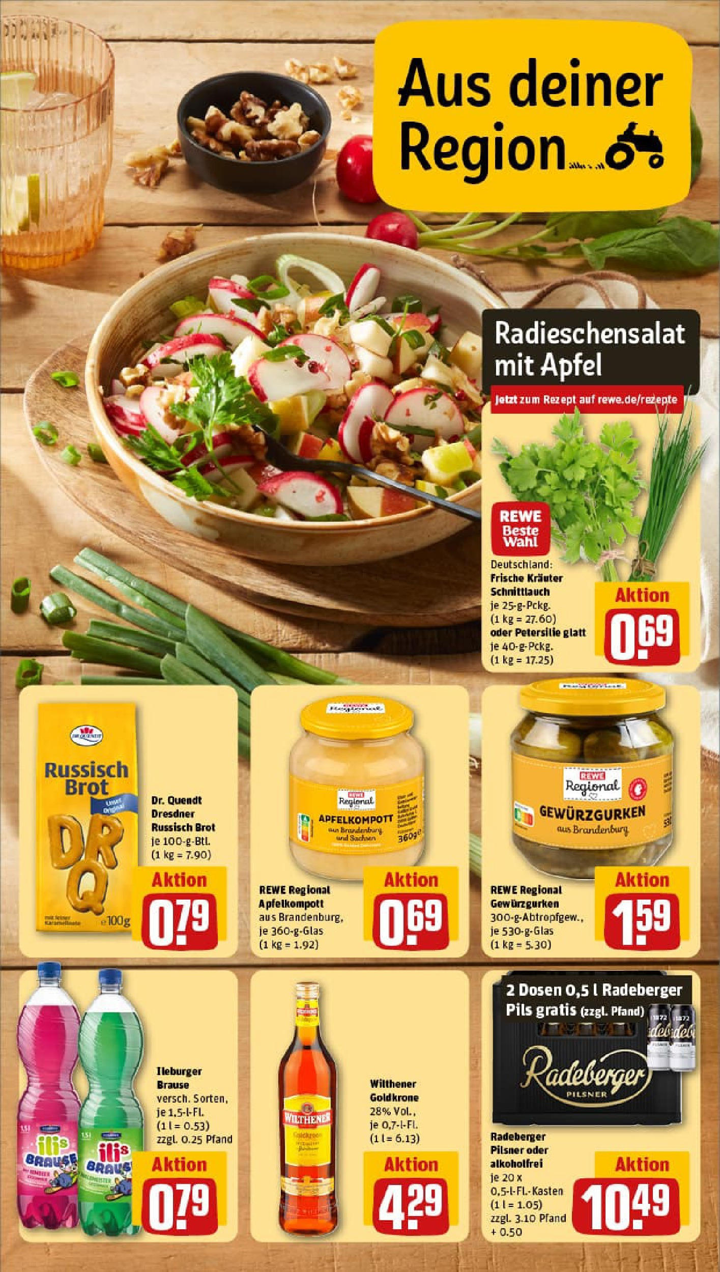 REWE Prospekt ab 13.07.2025 zum Blättern » Angebote | Seite: 5 | Produkte: Wilthener, Pils, Brot, Radeberger pilsner