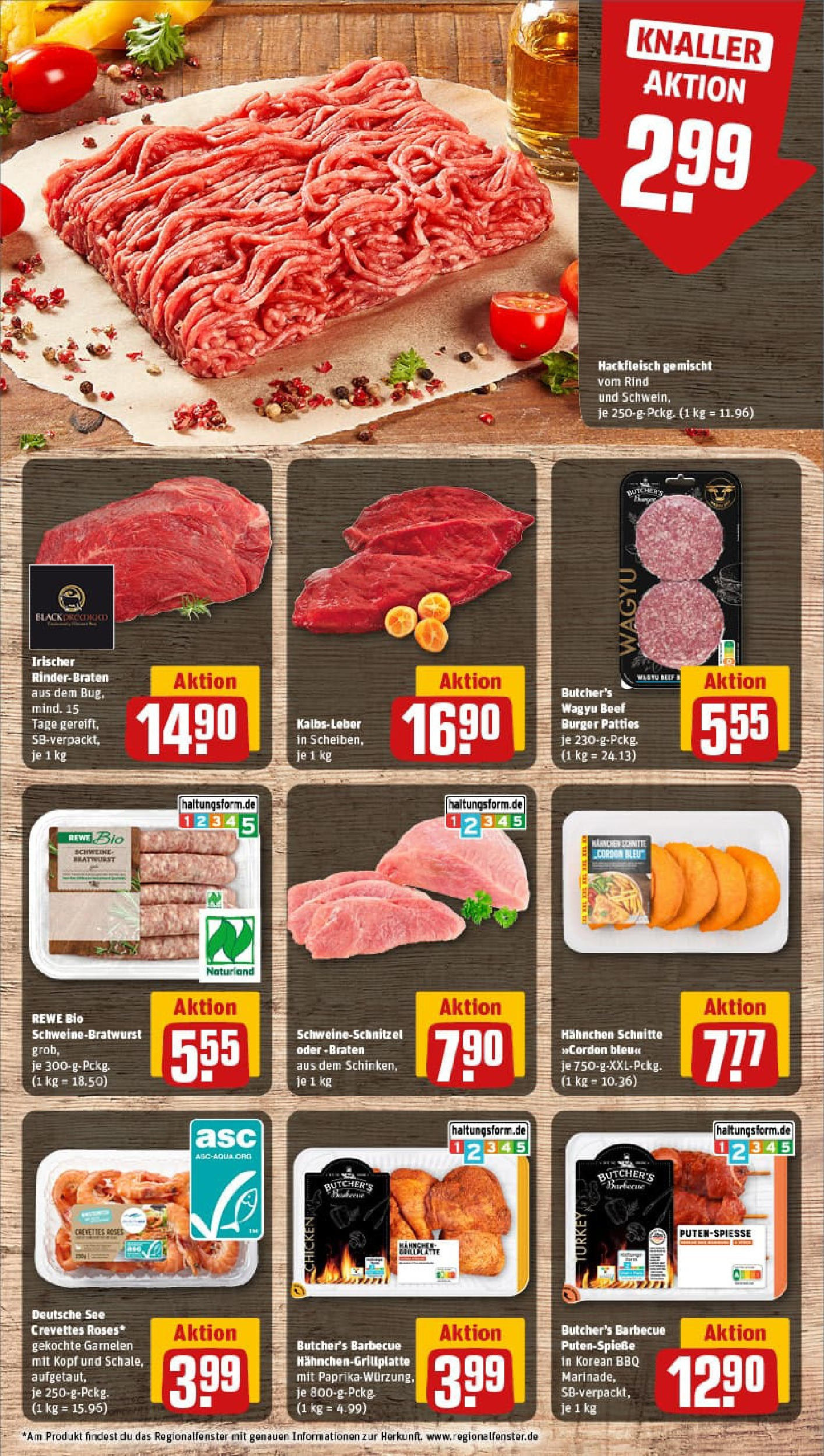 REWE Prospekt ab 13.07.2025 zum Blättern » Angebote | Seite: 8 | Produkte: Rinderbraten, Grill, Paprika, Hackfleisch