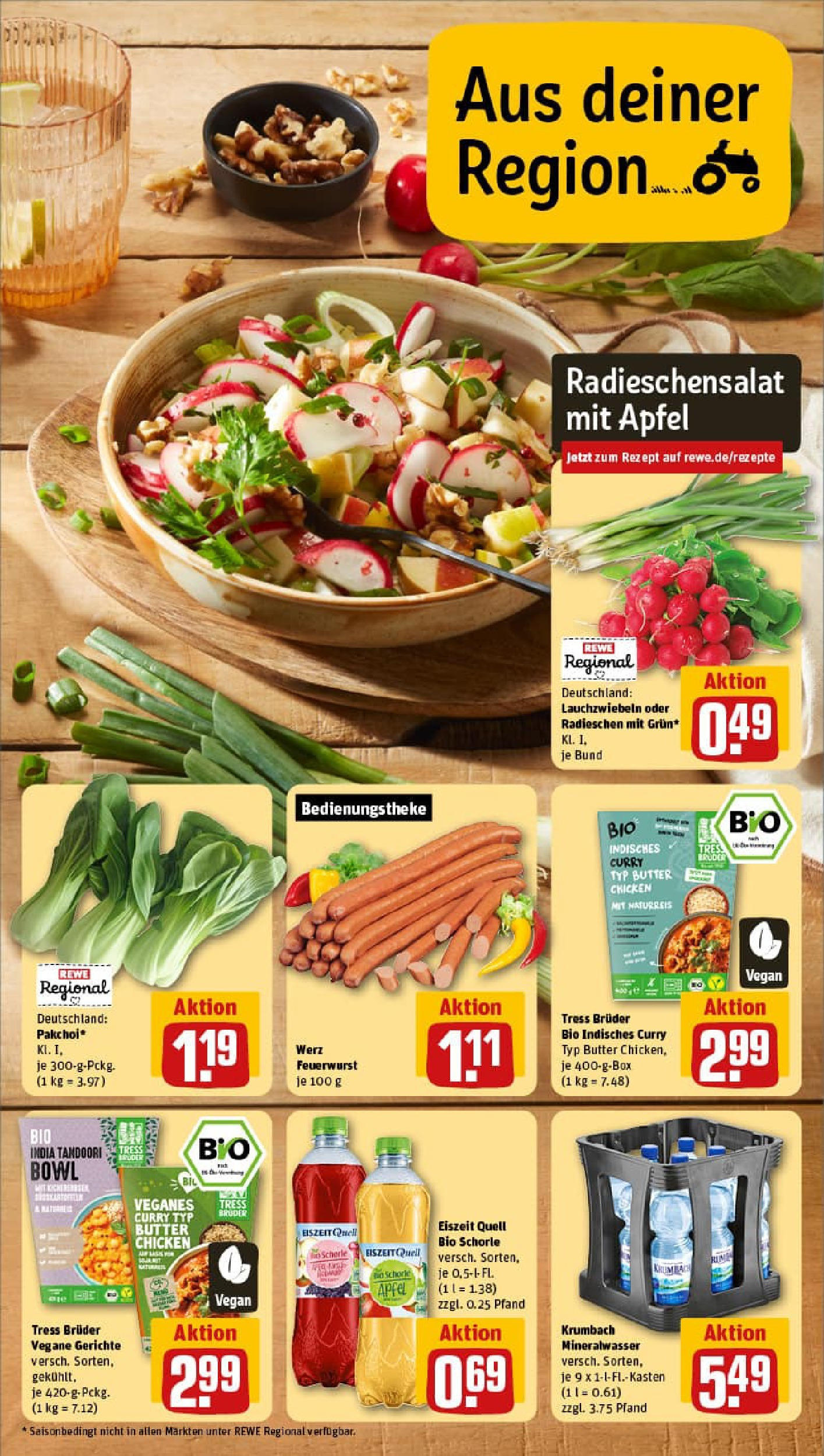 REWE Prospekt ab 13.07.2025 zum Blättern » Angebote | Seite: 5 | Produkte: Butter, Äpfel, Mineralwasser, Apple